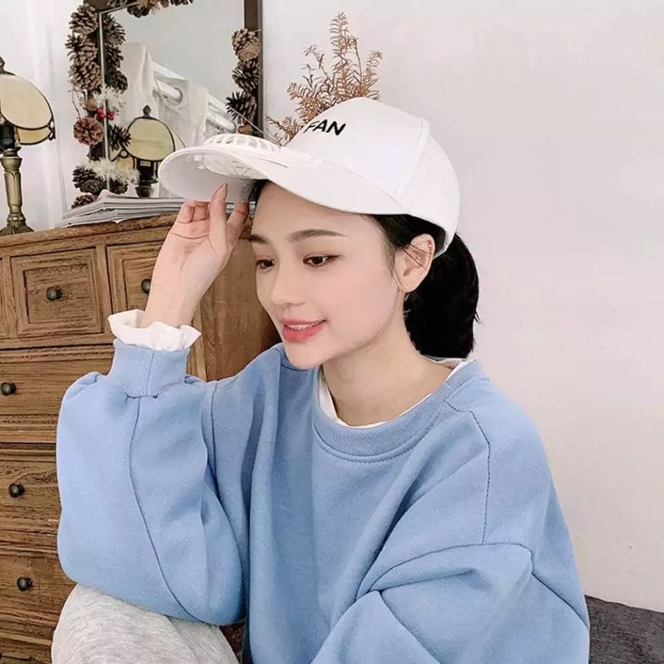 Unisex USB Charging Fan Cap, Unisex Baseball Cap, Adjustable Fan Hat For Outdoor Unisex USB Charging Fan Cap, Unisex Baseball Cap, Adjustable Fan Hat For Outdoor